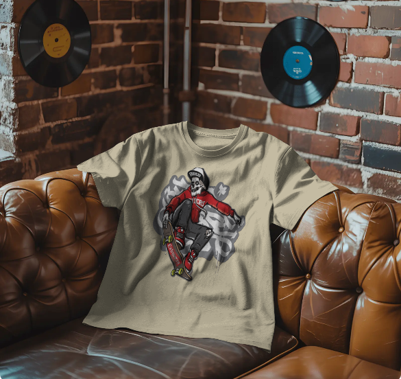 Graffiti Round Neck T-Shirt