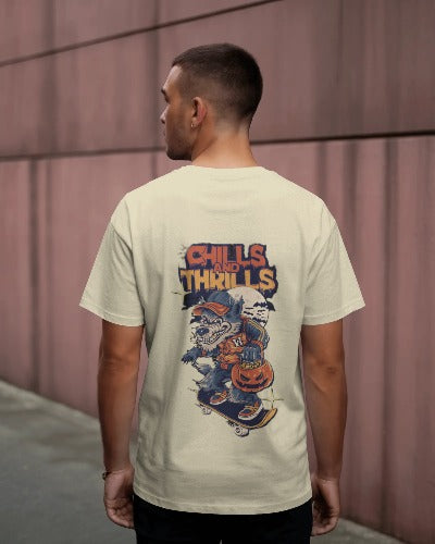 Chills & Treat Round Neck T-Shirt