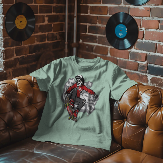 Graffiti Round Neck T-Shirt