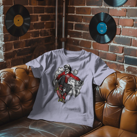 Graffiti Round Neck T-Shirt