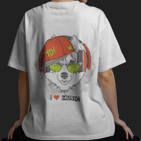 AnimalMusic Oversized Unisex T-Shirt