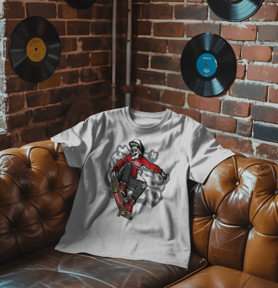 Graffiti Round Neck T-Shirt
